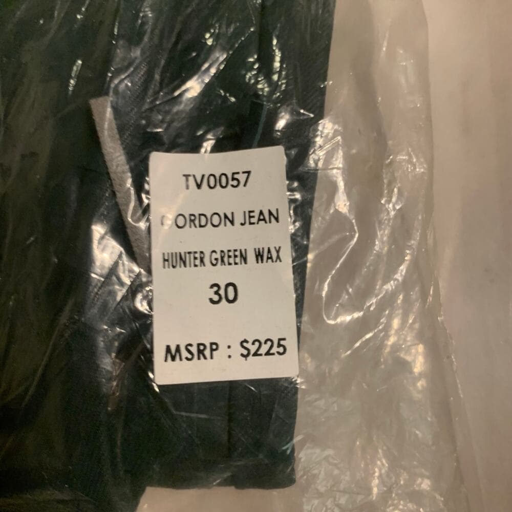 Si Tu Veux Superstack Hunter Green Wax Mens Jeans Size 30 - Thumbnail 9