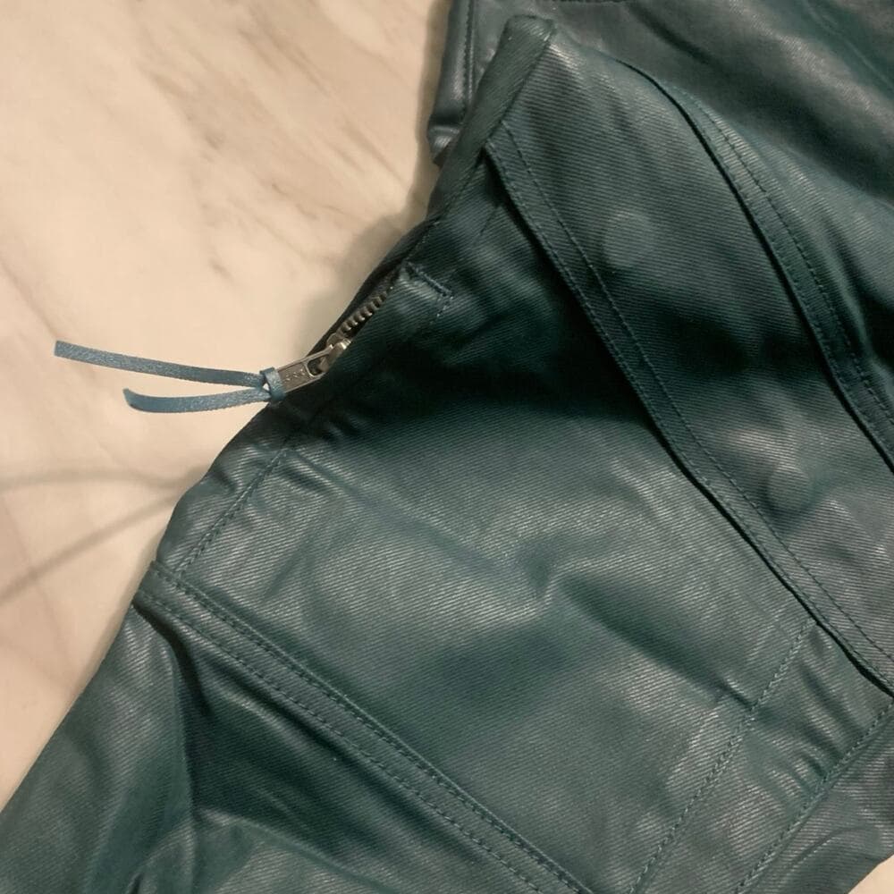 Si Tu Veux Superstack Hunter Green Wax Mens Jeans Size 30 - Thumbnail 7
