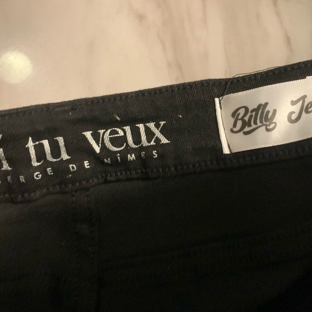 Si Tu Veux Superstack Black Wash Mens Jeans Size 34 - Thumbnail 6