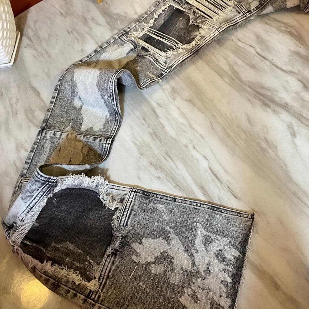 So tu veux i’homme super stacke size 30 Warren jeans grey wash - Thumbnail 5