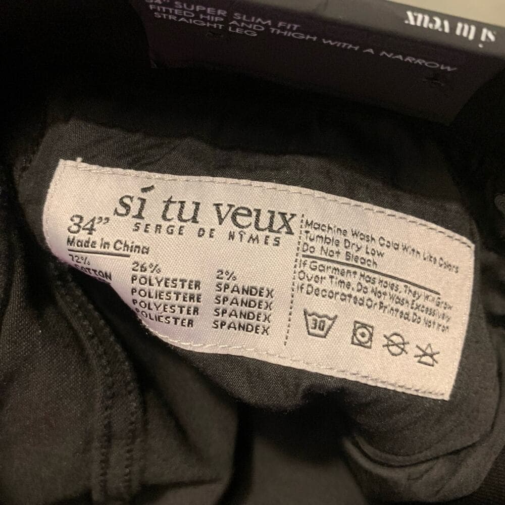 Si Tu Veux Superstack Black Wash Mens Jeans Size 34 - Thumbnail 5