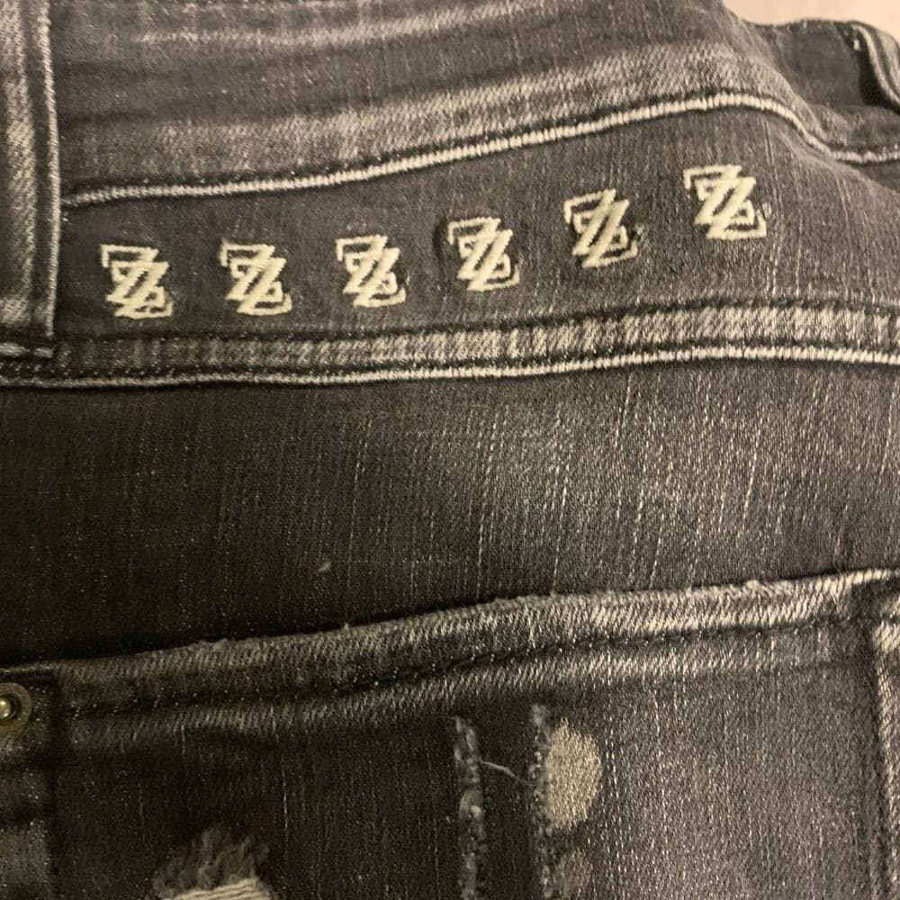Shabaz Z Brothers Superstack Black Mens Jeans Size 32 - Thumbnail 5