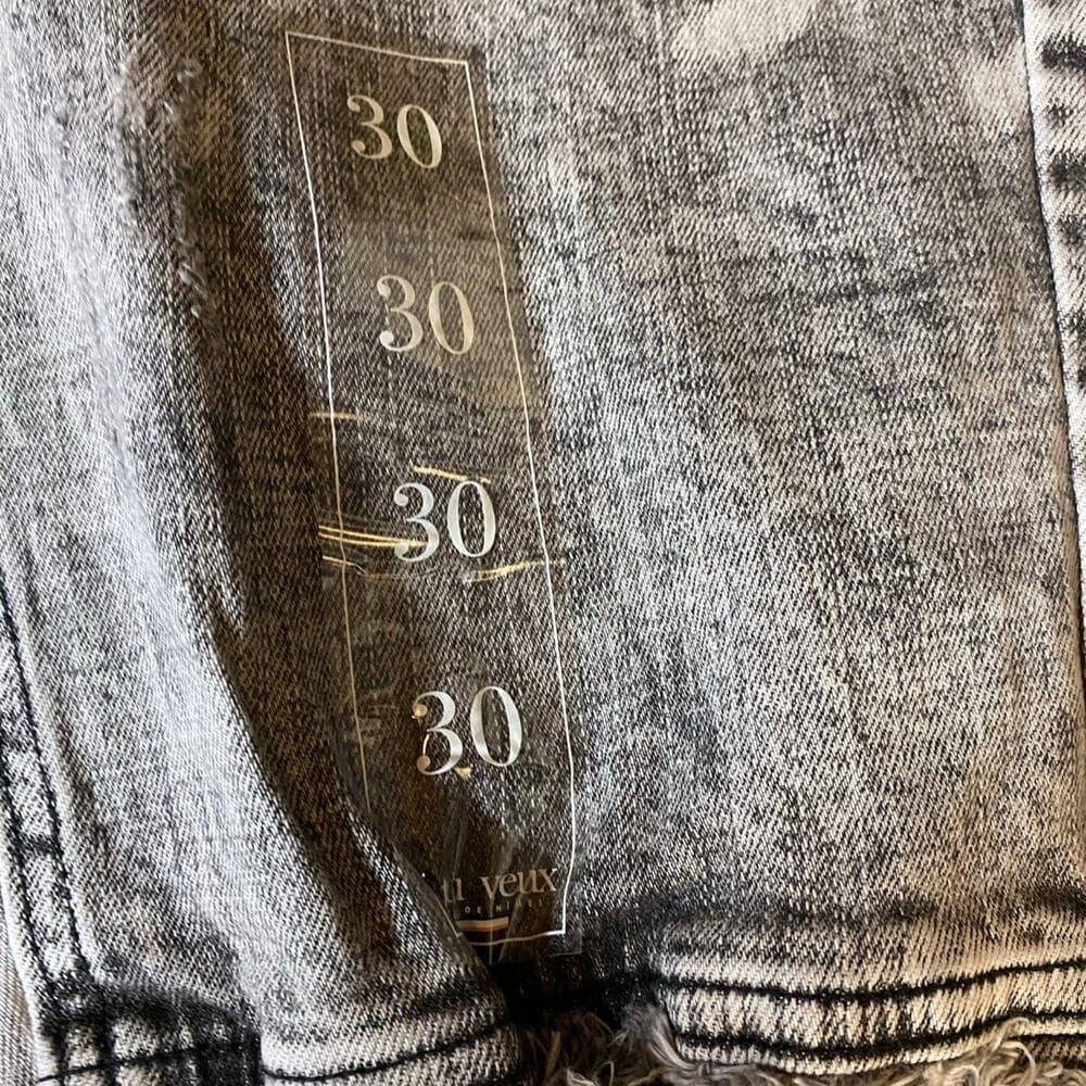 So tu veux i’homme super stacke size 30 Warren jeans grey wash - Thumbnail 3