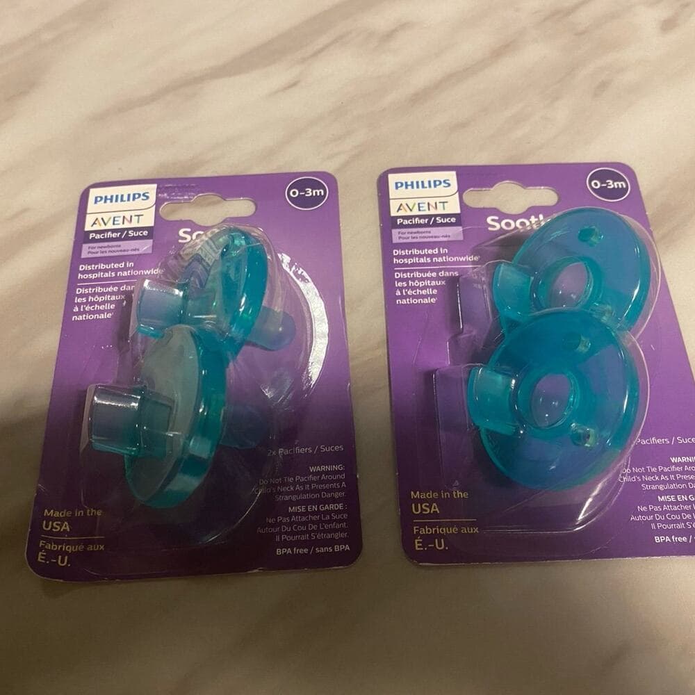 Philips Avent Soothie 0-3m Green 4 Ct. Pacifier & Soother - Brand New In Package