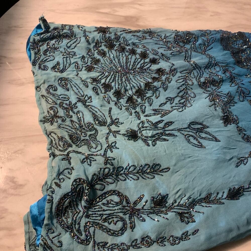 Blue Women’s Long Dress Size Medium - Thumbnail 3
