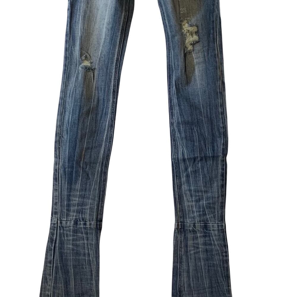 Si Tu Veux Superstack Medium Wash Mens Jean 30 - Thumbnail 8