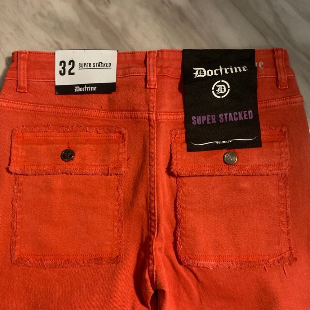 DOCTRINE DENIM (SAVANT RED SUPER STACKED JEAN) SIZE 32 - Thumbnail 8
