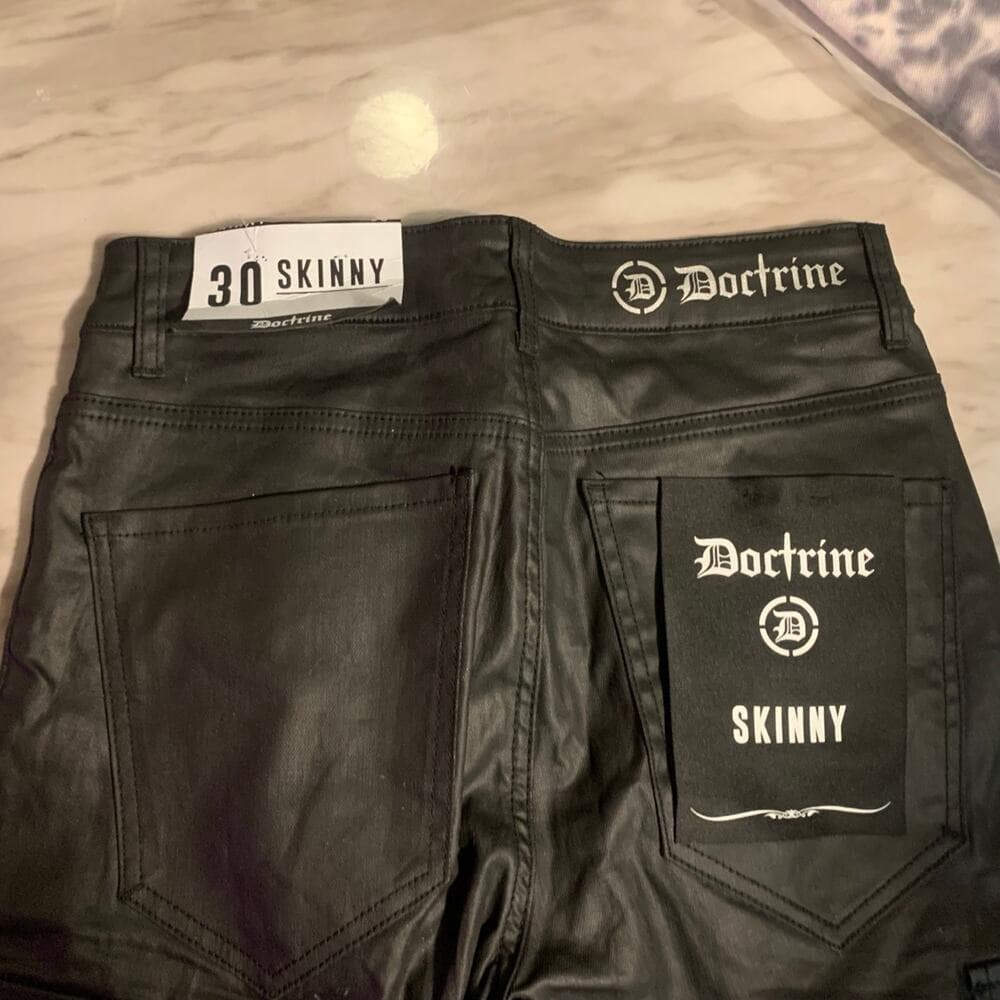 Doctrine Black Skinny Superstack Size 30 - Thumbnail 4