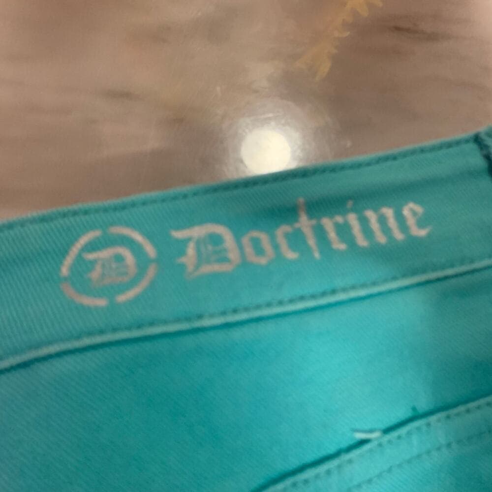 Doctrine Teal Superstack Mens Jeans Size 32 - Thumbnail 6