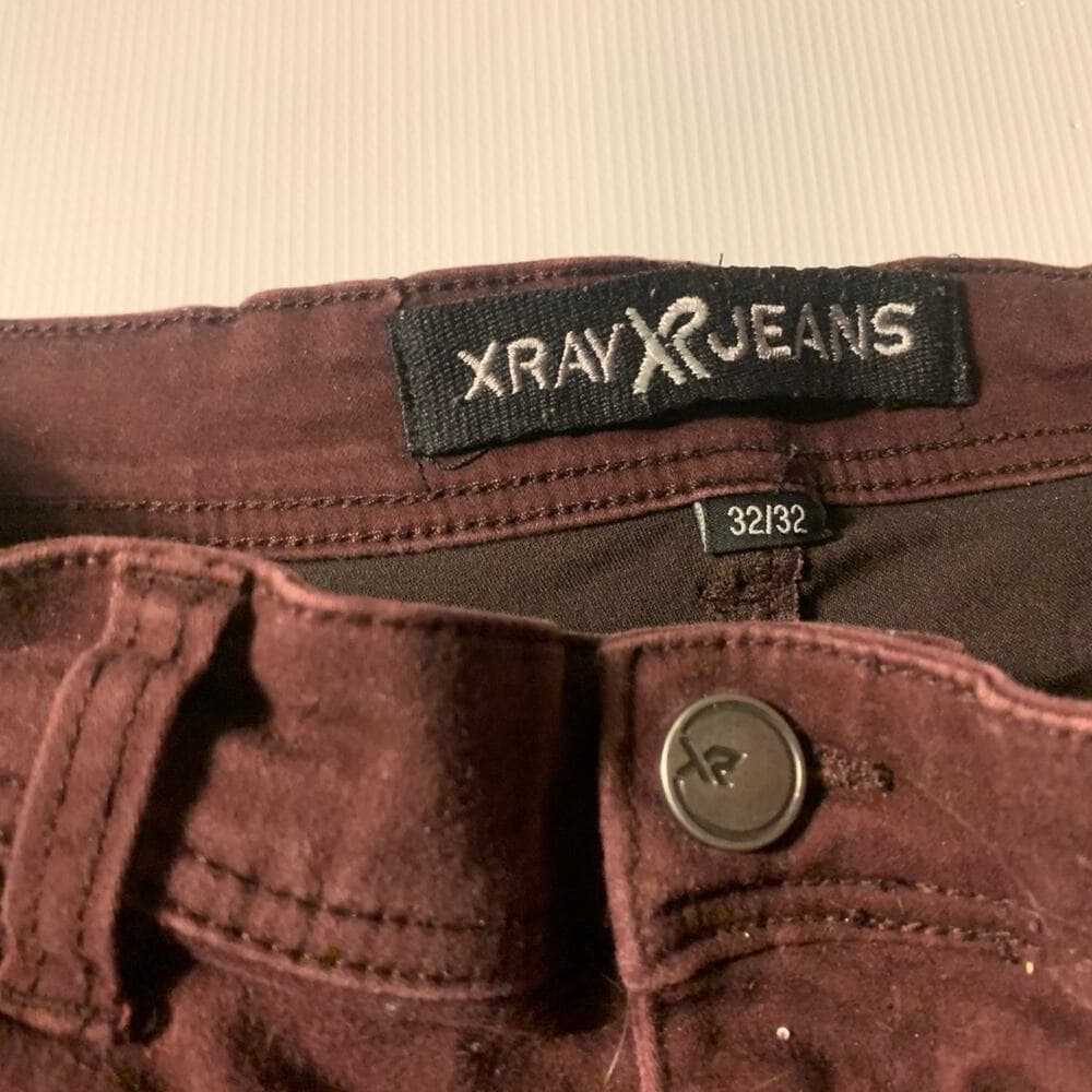 Burgundy X-Ray Jeans Size 32/32 - Thumbnail 2