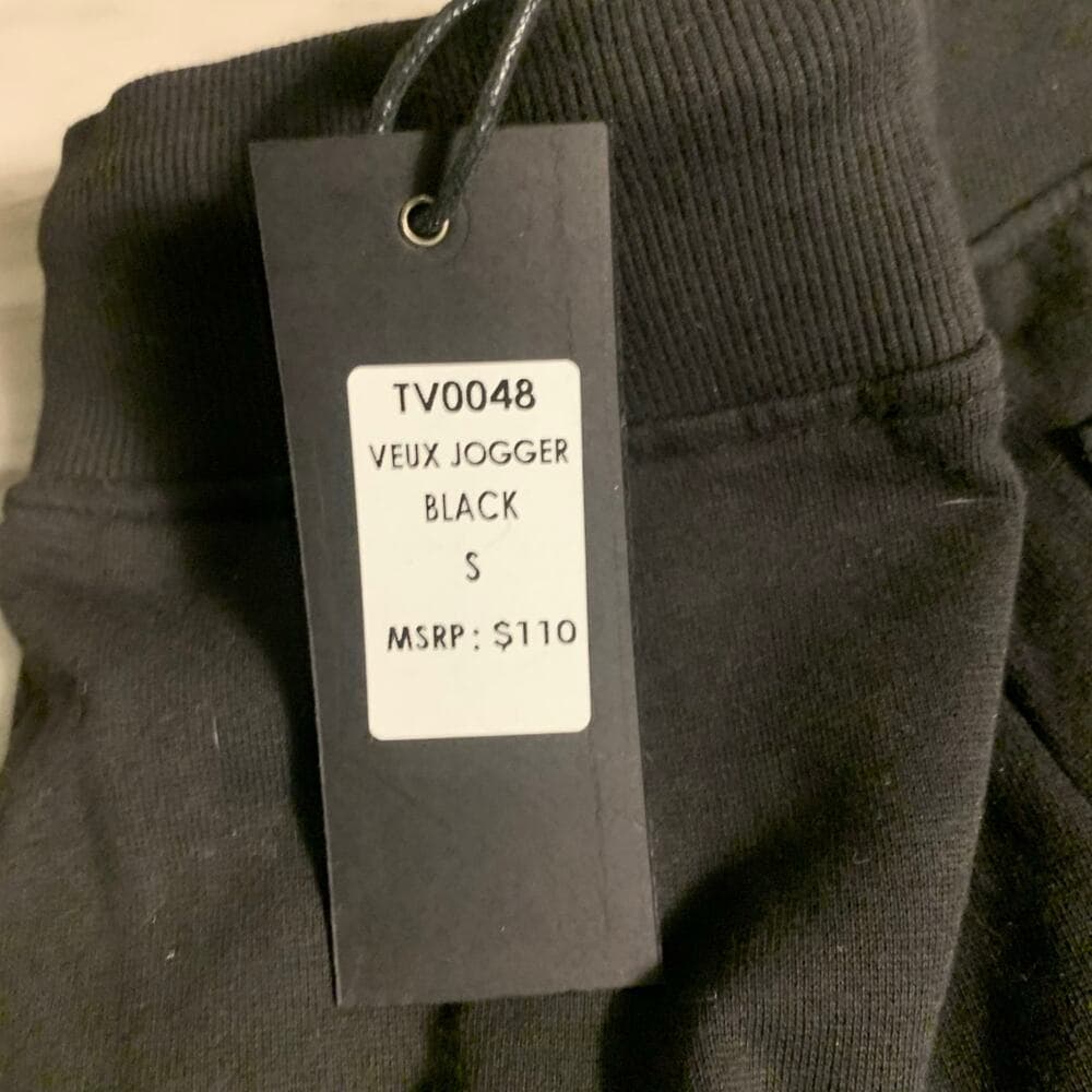 Veux Mens black Jogger size small Superstack - Thumbnail 7