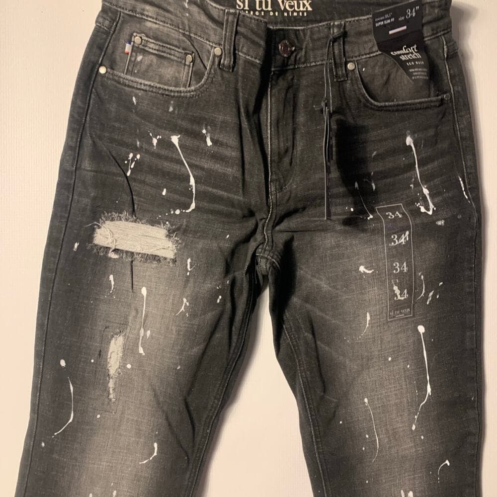 Veux Mens jeans size 34 black wash - Thumbnail 3