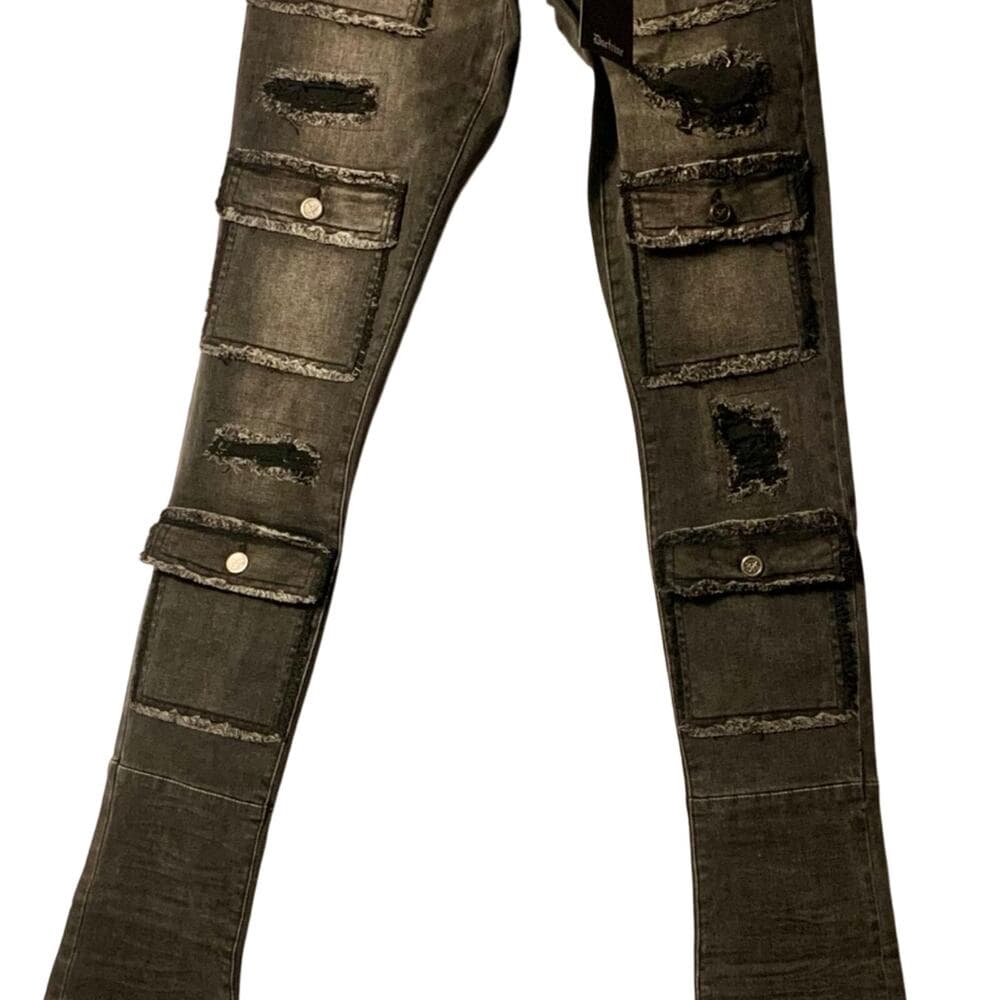 Doctrine Black Superstack Mens Jeans Size 32 - Thumbnail 9