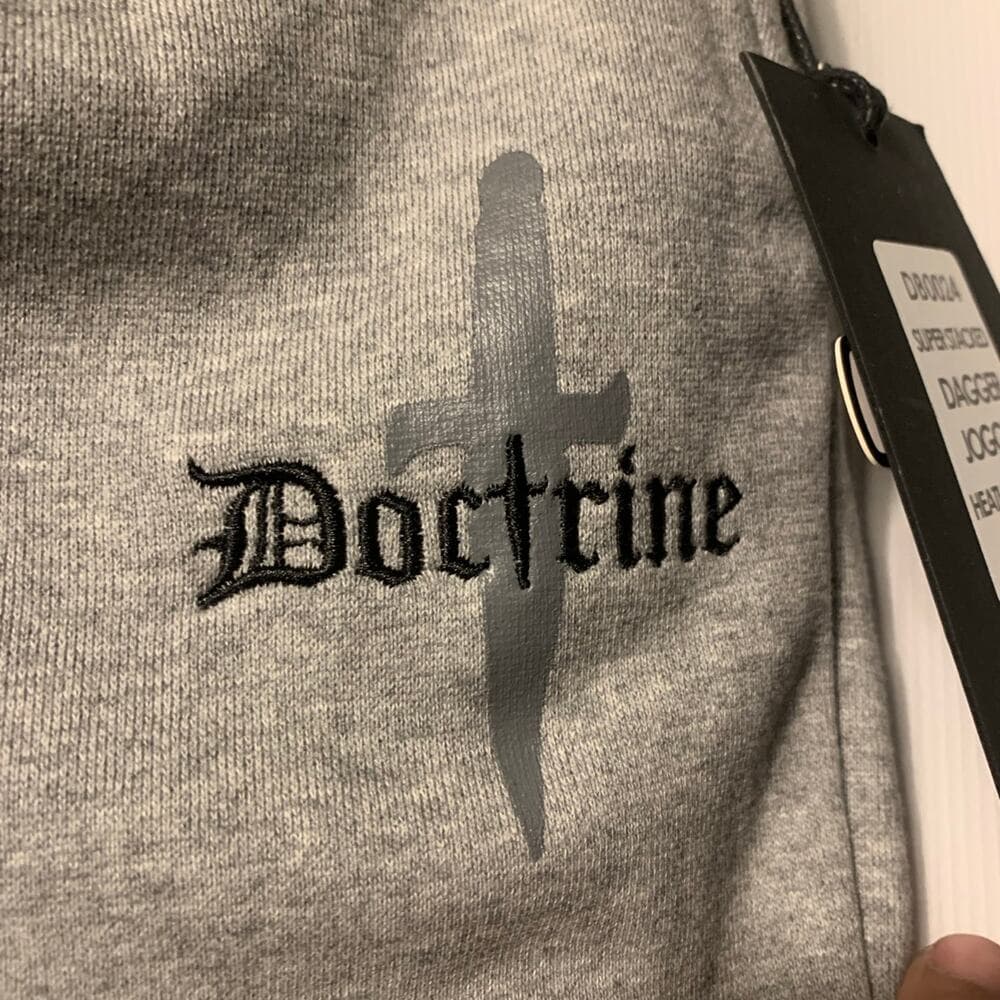 Doctrine Superstack Grey Mens Sweatpants Size medium - Thumbnail 2