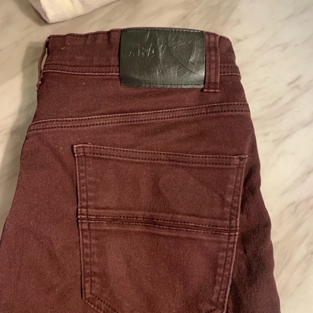 Burgundy X-Ray Jeans Size 32/32 - Thumbnail 4