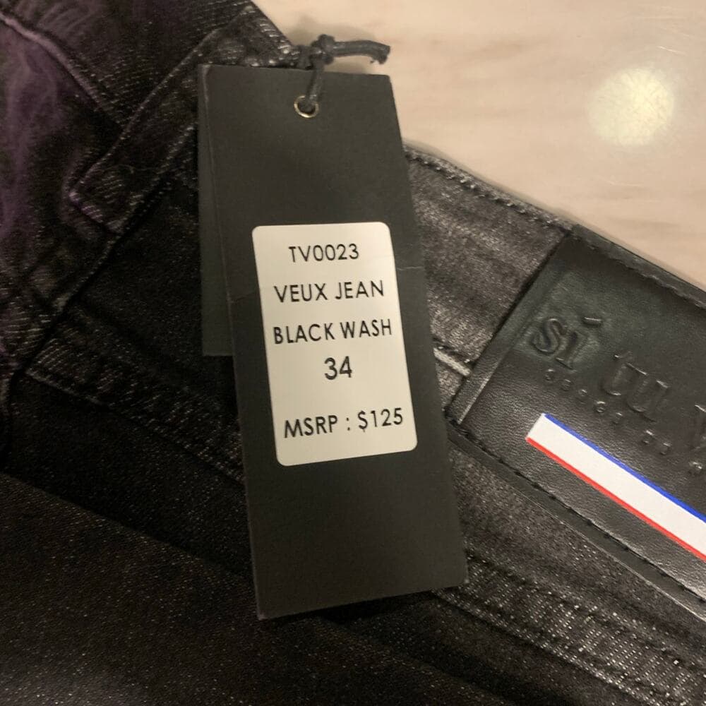 Veux Mens jeans size 34 black wash - Thumbnail 7