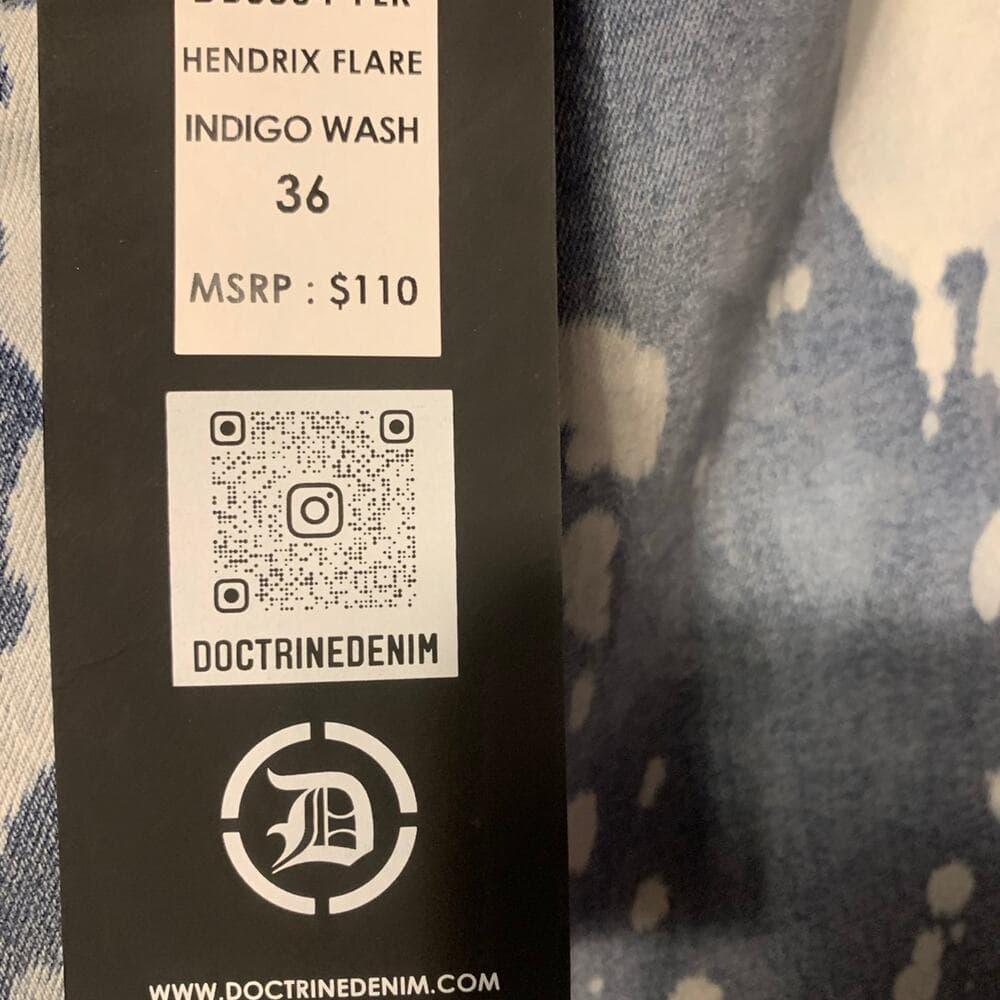 Doctrine Flared Mens Jeans Size 36 - Thumbnail 3