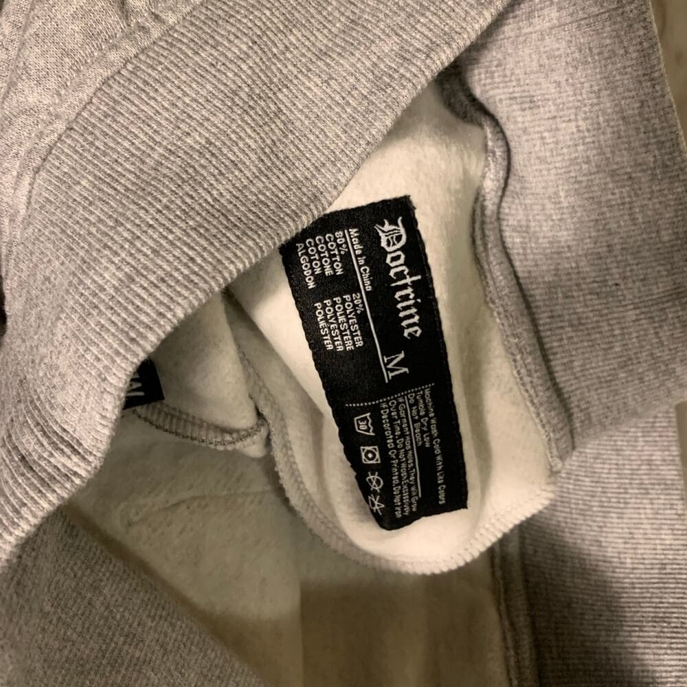 Doctrine Superstack Grey Mens Sweatpants Size medium - Thumbnail 8