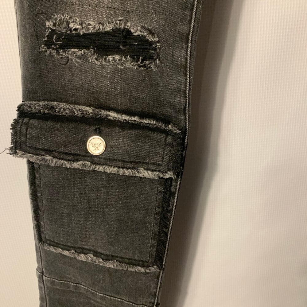 Doctrine Black Superstack Mens Jeans Size 32 - Thumbnail 2