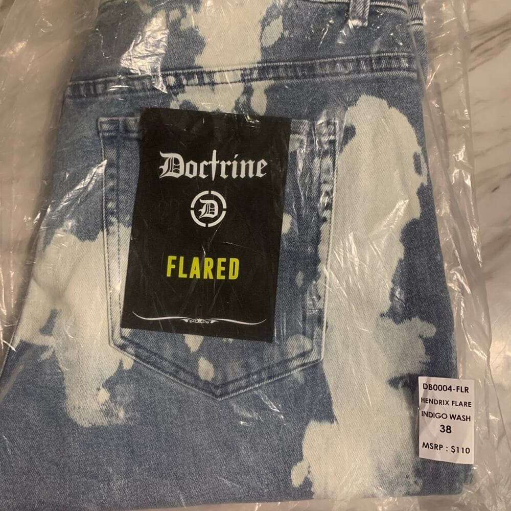Doctrine Flared Mens Jeans Size 38 - Thumbnail 3