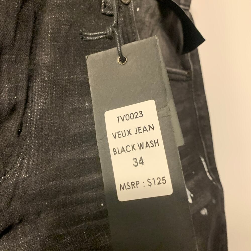 Veux Mens jeans size 34 black wash - Thumbnail 4