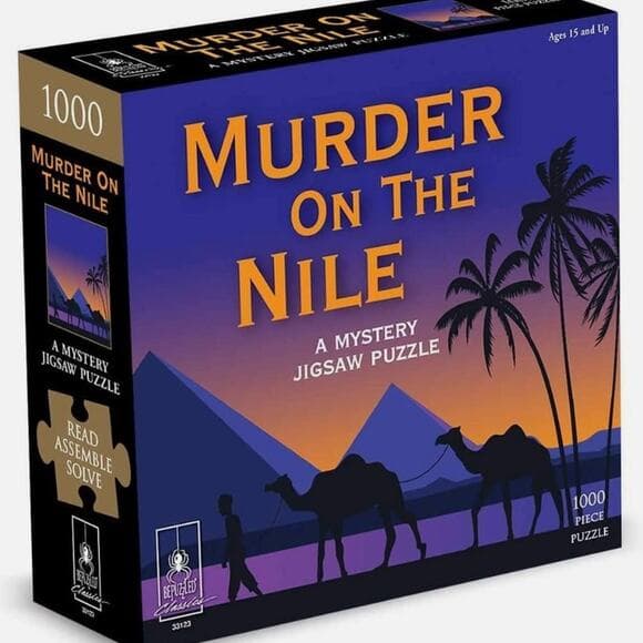 2020 Be Puzzled Mystery Jigsaw Puzzle Murder on The Nile 1000 PC No Missing Pcs - Thumbnail 6