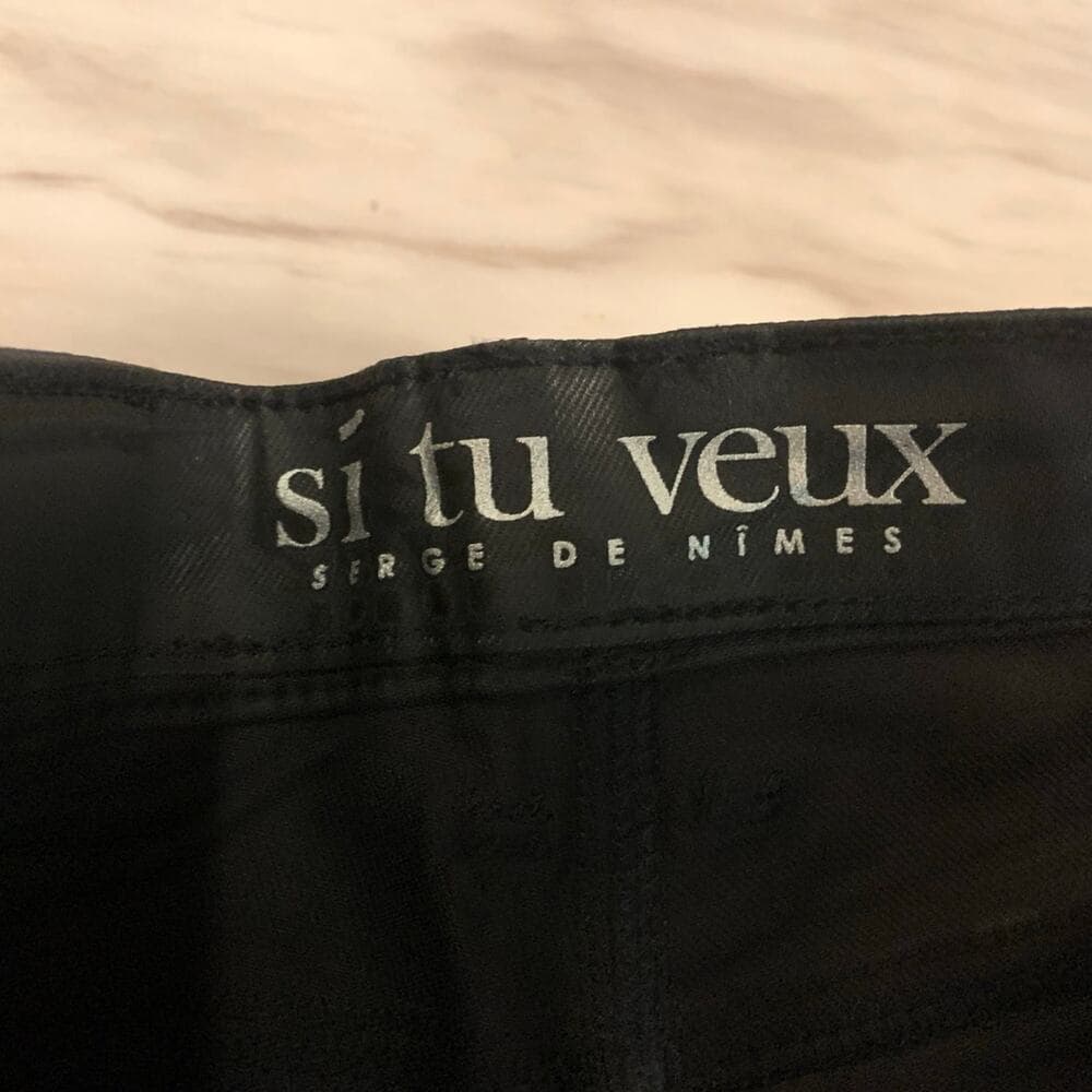 Si Tu Veux Superstack Black Wax Mens Jeans Size 38 - Thumbnail 5