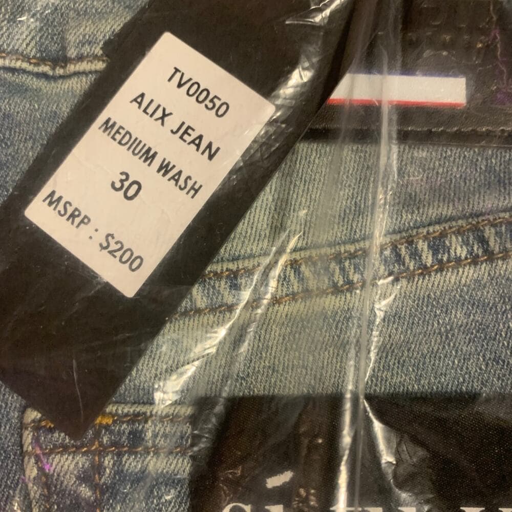 Si Tu Veux Superstack Medium Wash Mens Jeans Size 30 - Thumbnail 8