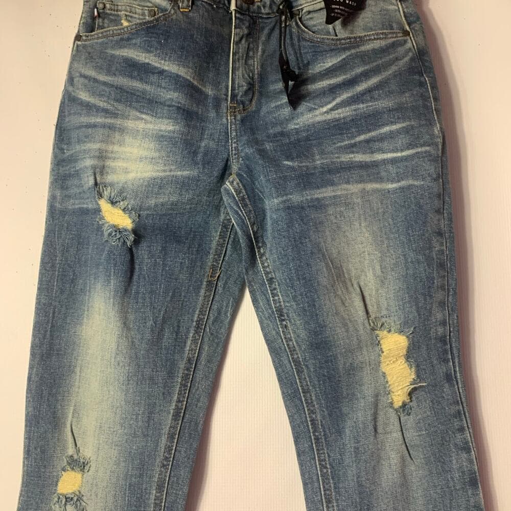Si Tu Veux Superstack Medium Wash Mens Jeans Size 30 - Thumbnail 2