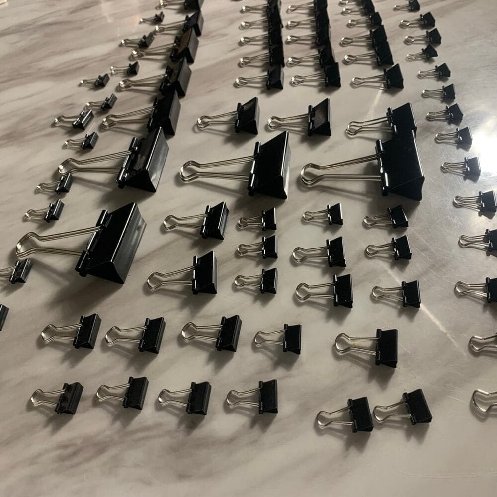Binder Clips Paper Clamps Assorted Sizes 100 Count - Thumbnail 2