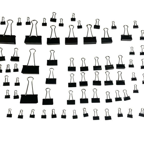 Binder Clips Paper Clamps Assorted Sizes 100 Count - Thumbnail 4