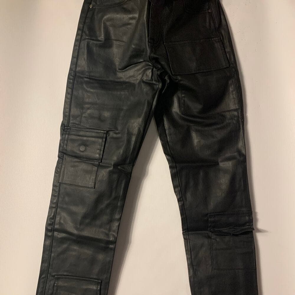 Si Tu Veux Superstack Black Wax Mens Jeans Size 38 - Thumbnail 2