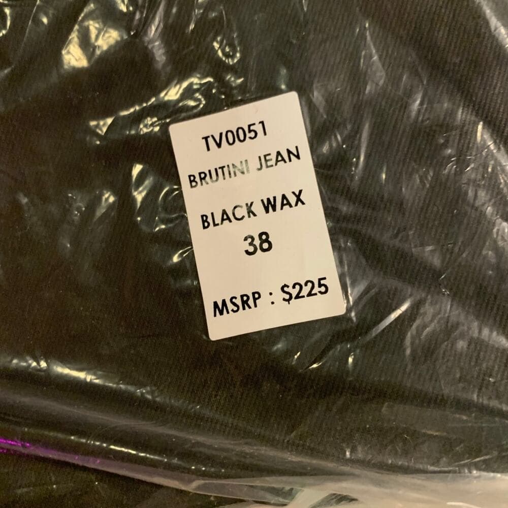 Si Tu Veux Superstack Black Wax Mens Jeans Size 38 - Thumbnail 9