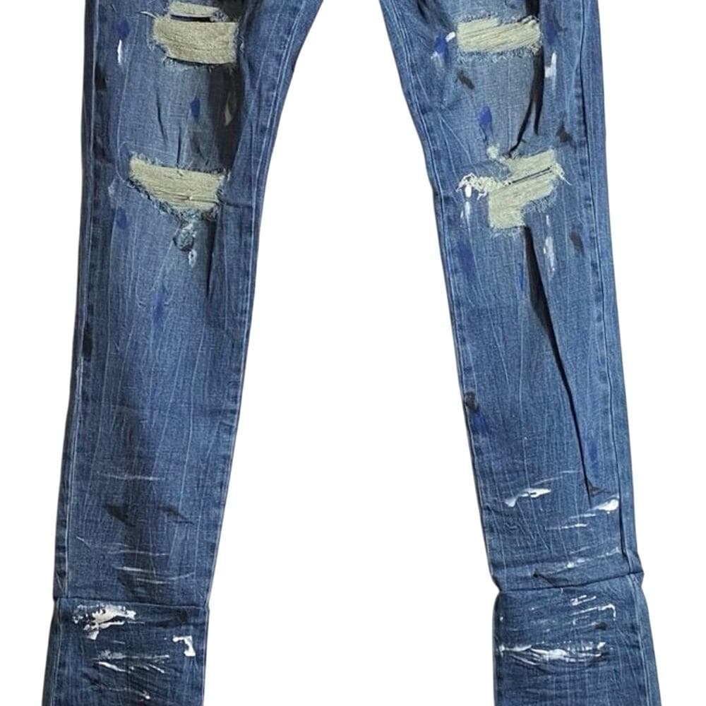 Si tu veux serge de nimes Marc jean indigo wash size 42 - Thumbnail 5