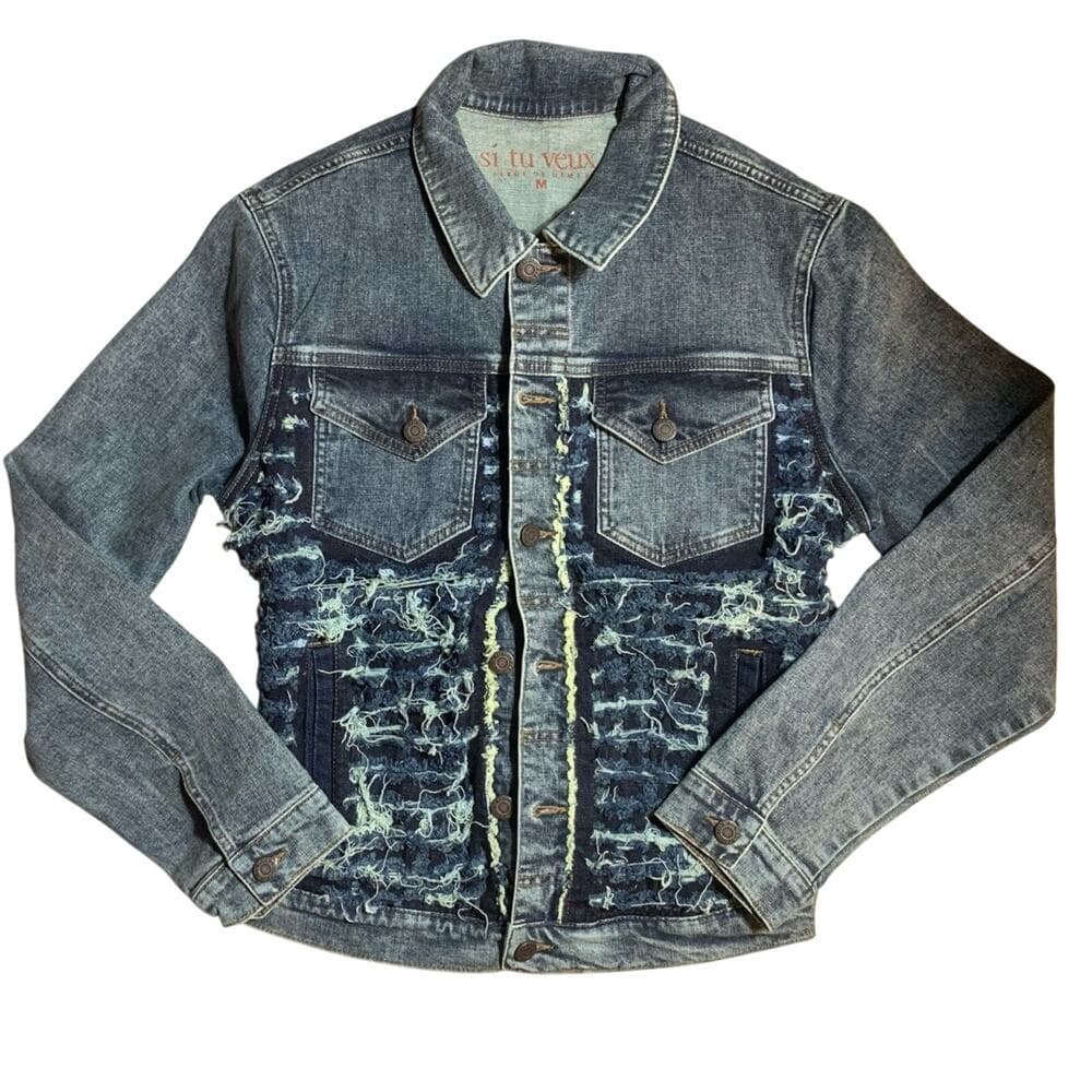 Si tu veux men’s Jean jacket size medium - Thumbnail 3