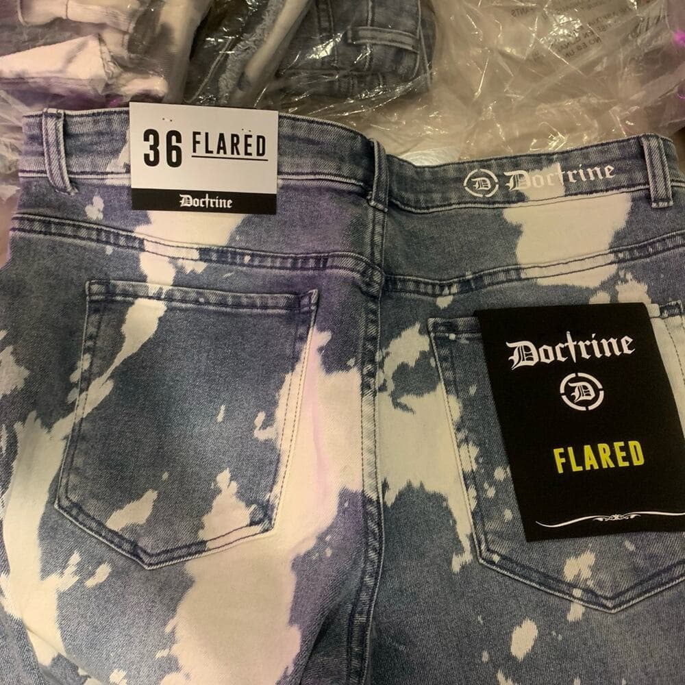 Doctrine Flared Mens Jeans Size 36 - Thumbnail 5