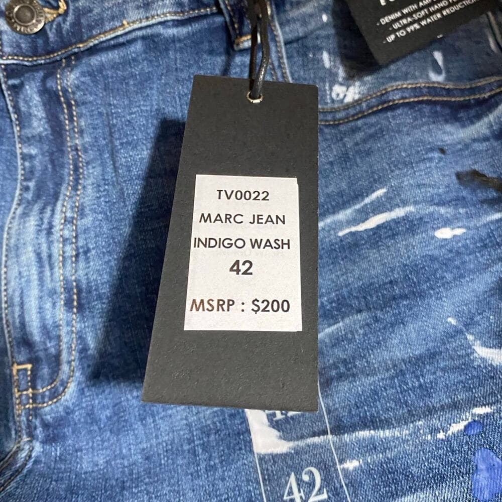 Si tu veux serge de nimes Marc jean indigo wash size 42 - Thumbnail 3
