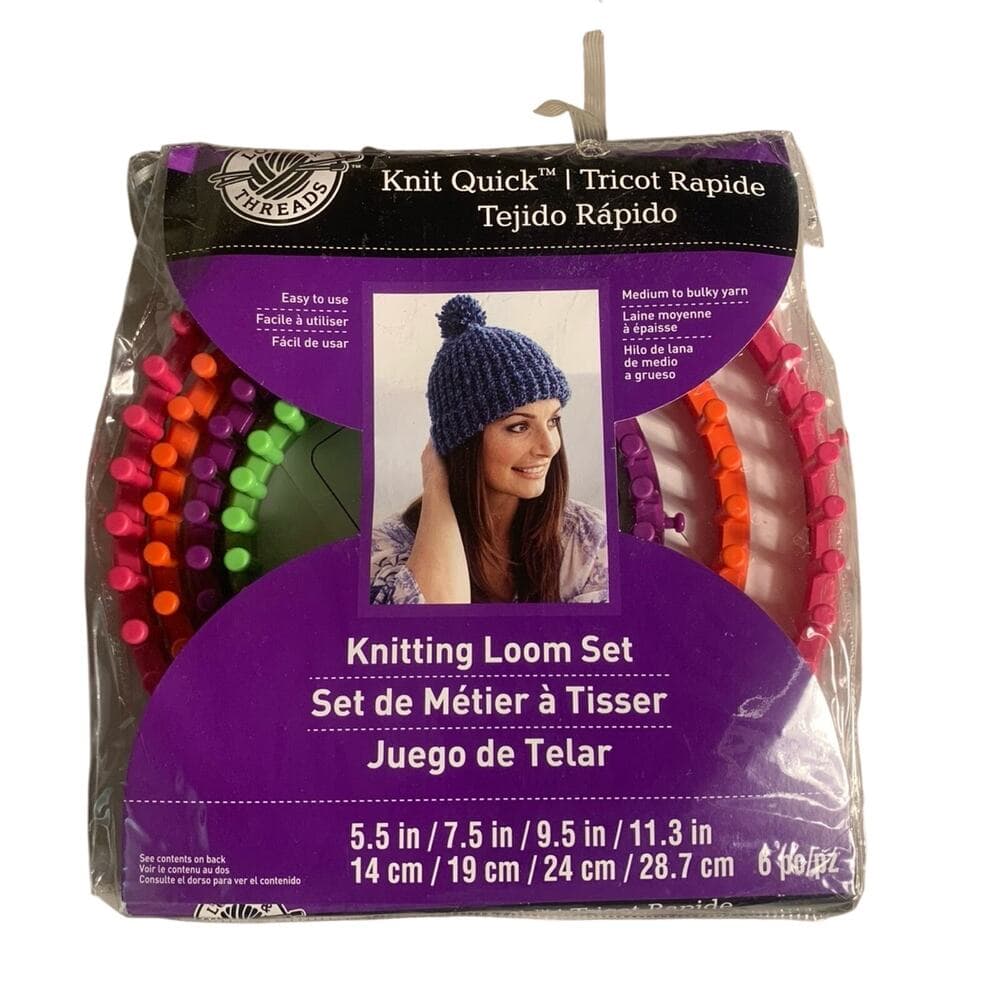 Loops & Threads Chunky Loom Set 3 Piece Knitting Loom, Easy-To-Use - Thumbnail 4