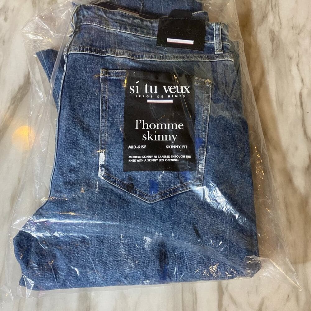 Si tu veux serge de nimes Marc jean indigo wash size 42 - Thumbnail 4