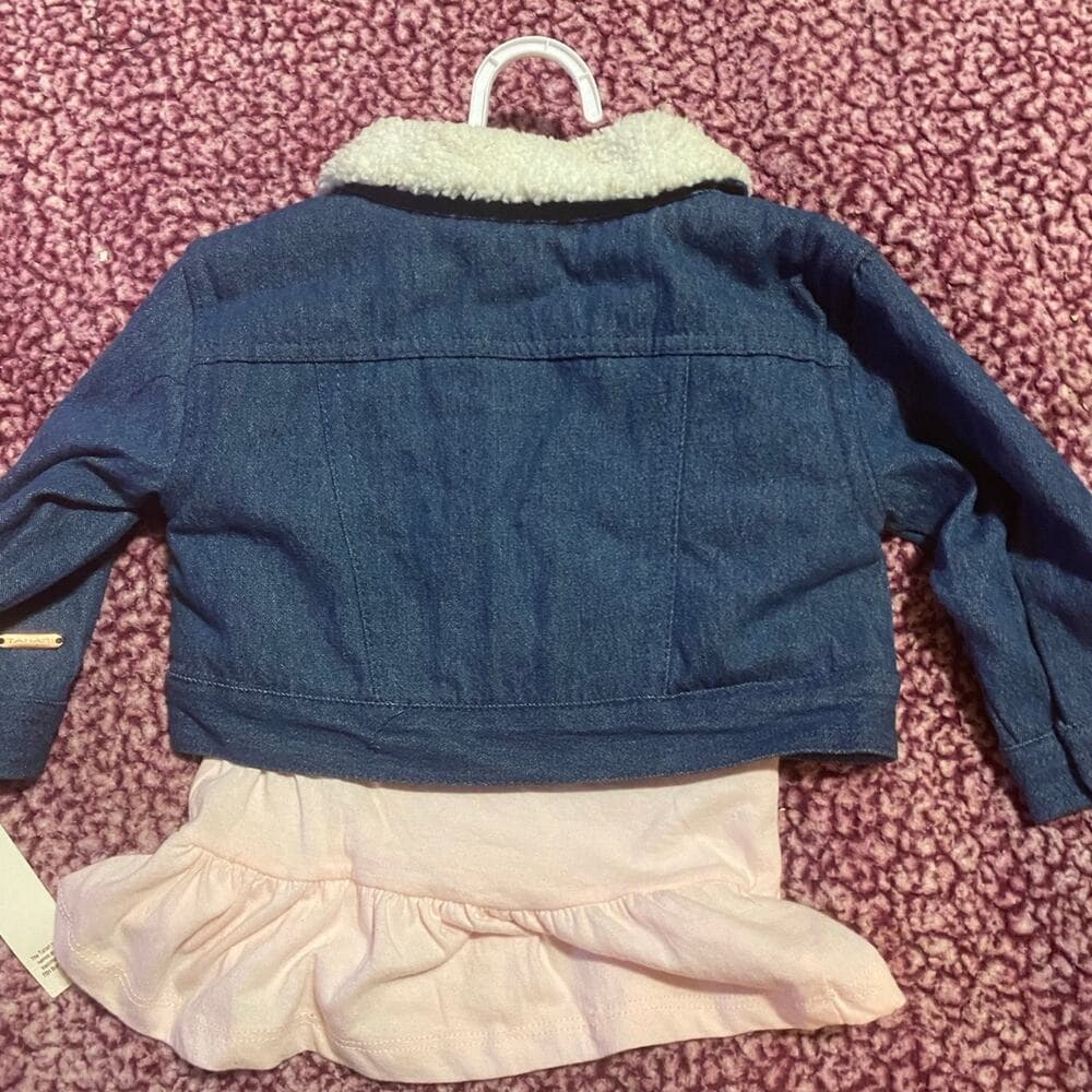 Jacket 12 months Blue and white - Thumbnail 3