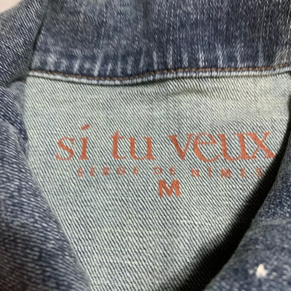 Si tu veux men’s Jean jacket size medium - Thumbnail 2
