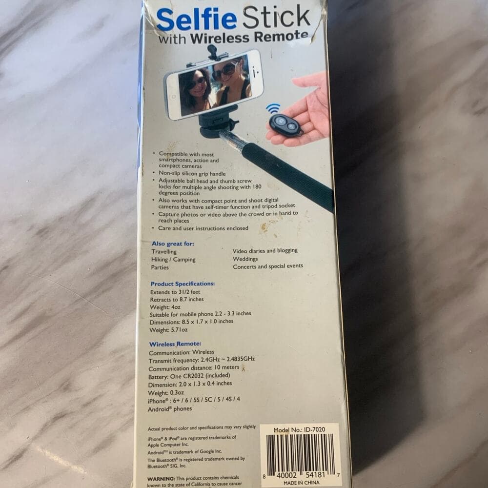 Selfie Stick With Wireless remote - Thumbnail 2