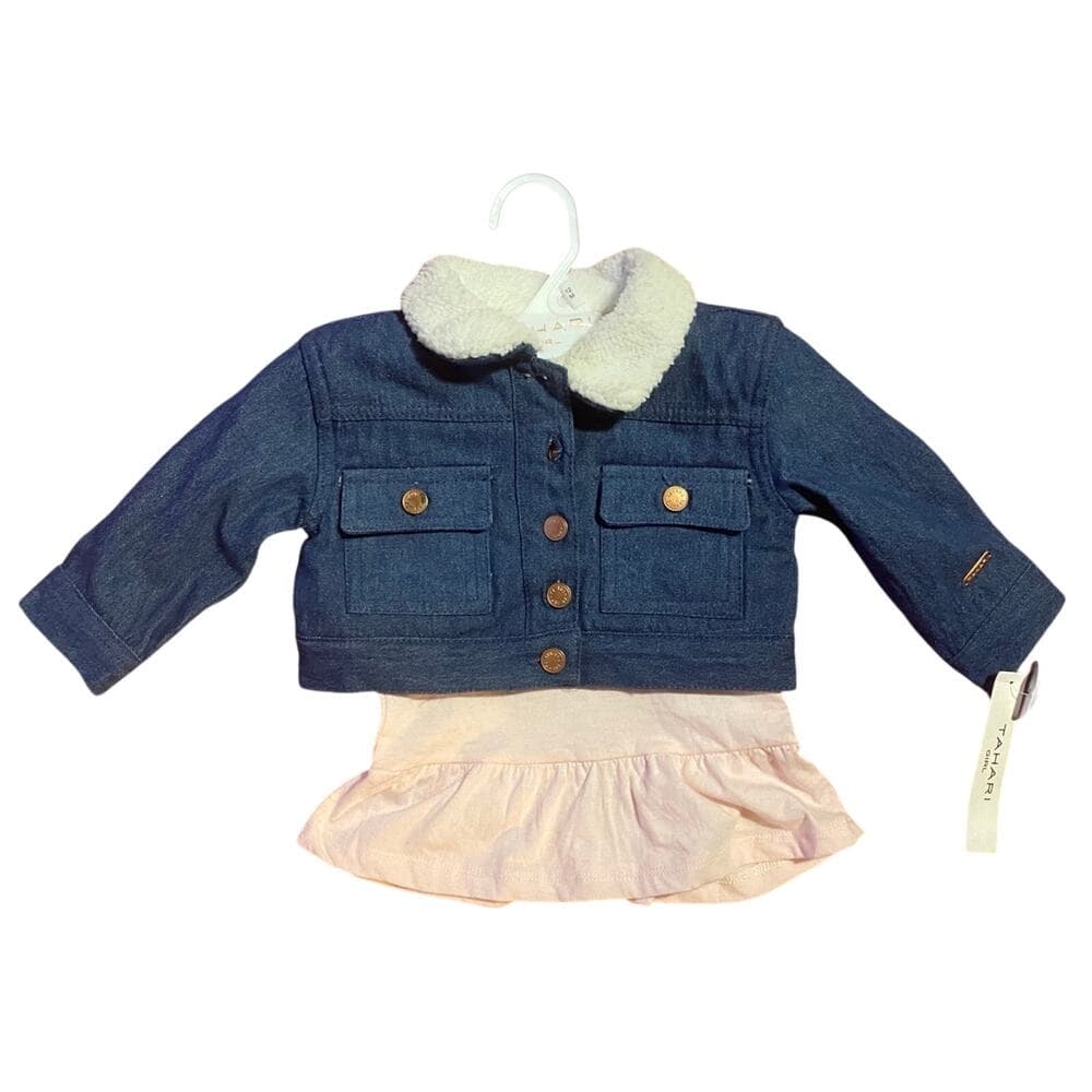 Jacket 12 months Blue and white - Thumbnail 4