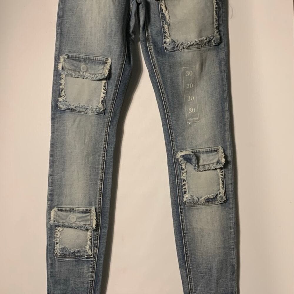 Si Tu Veux Superstack Indigo Wash Mens Jeans Size 38 - Thumbnail 2