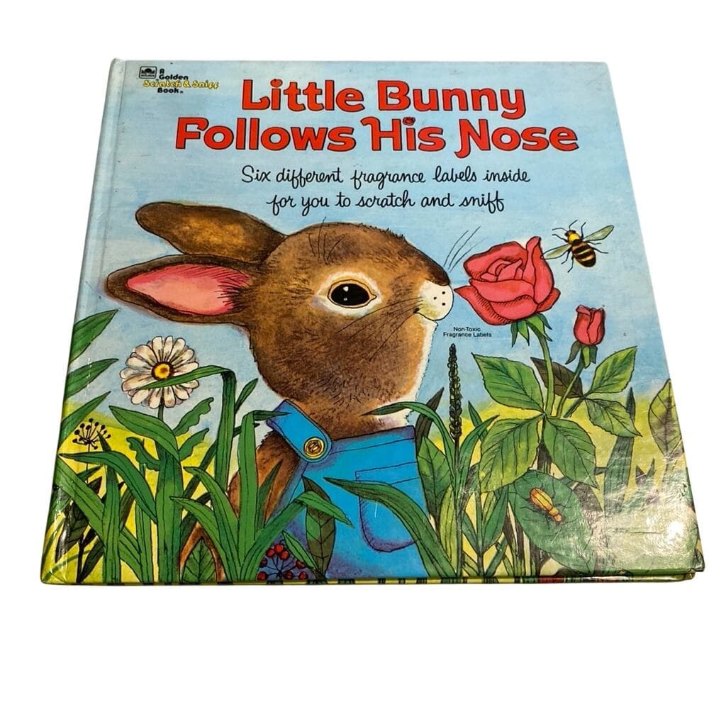 Little bunny follows his nose book hardcover - Thumbnail 4
