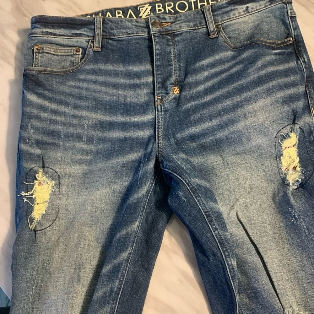 Shabaz Z Brothers Superstack Mens Jeans Size 34 - Thumbnail 5