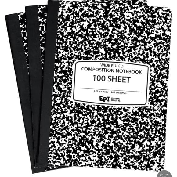 3 pack of composition notebook - Thumbnail 5
