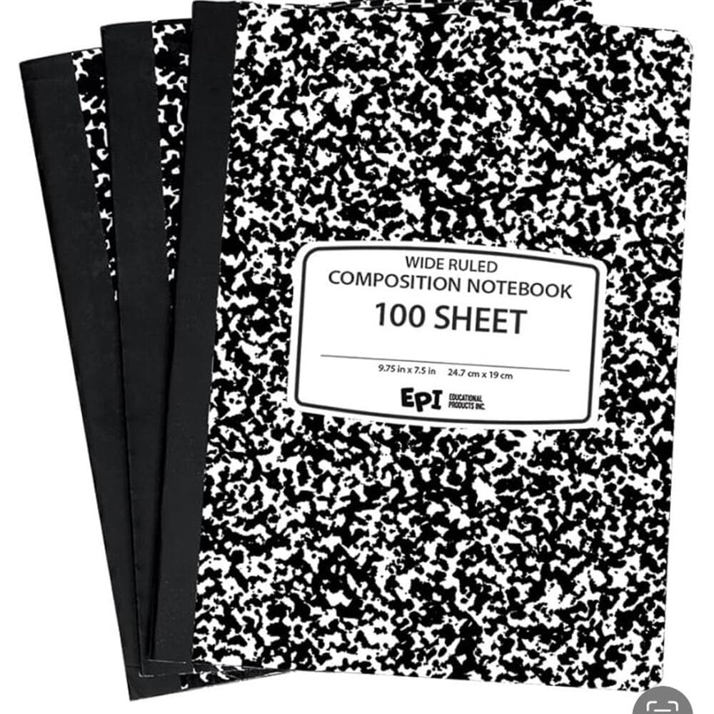 3 pack of composition notebook - Thumbnail 4