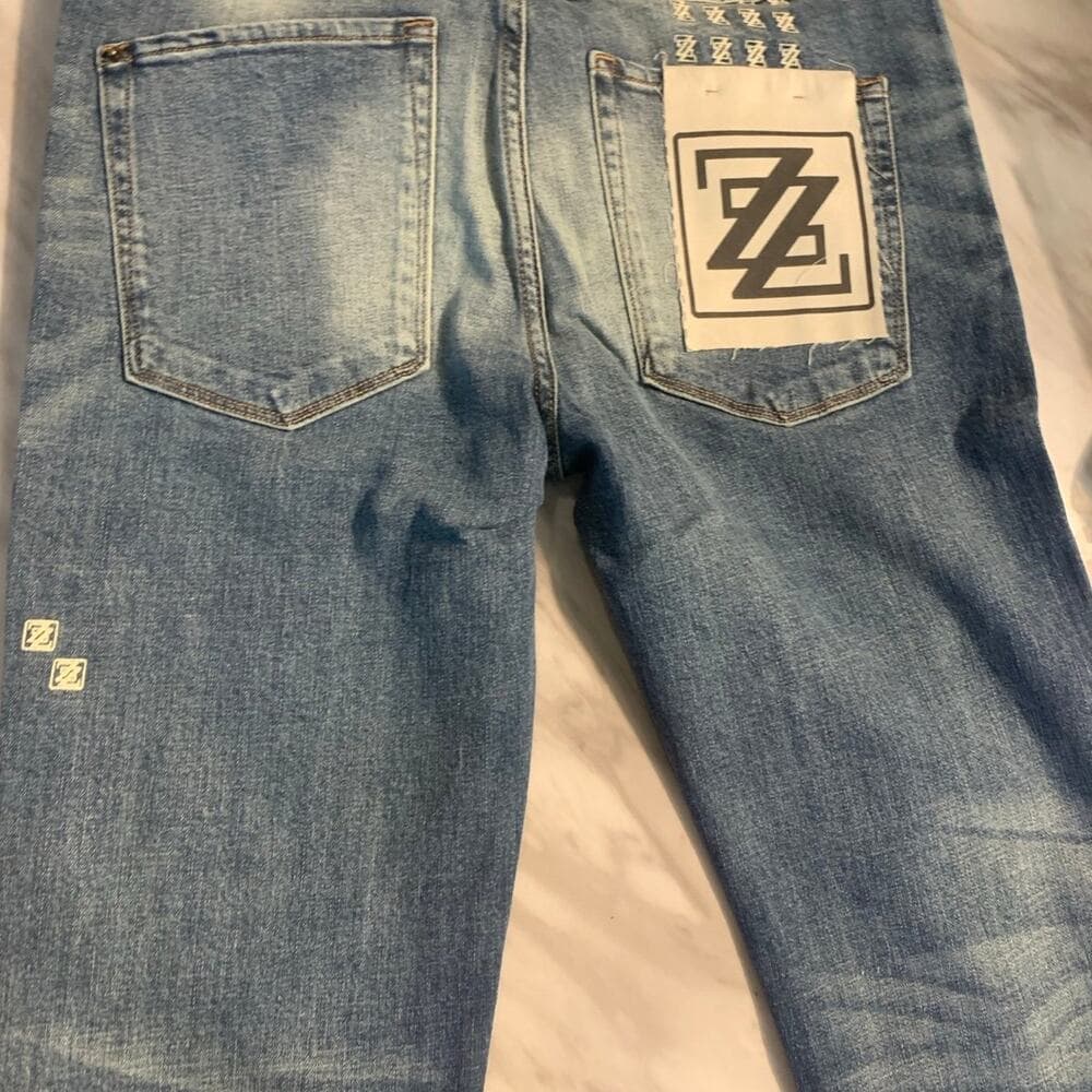 Shabaz Z Brothers Superstack Mens Jeans Size 34 - Thumbnail 10