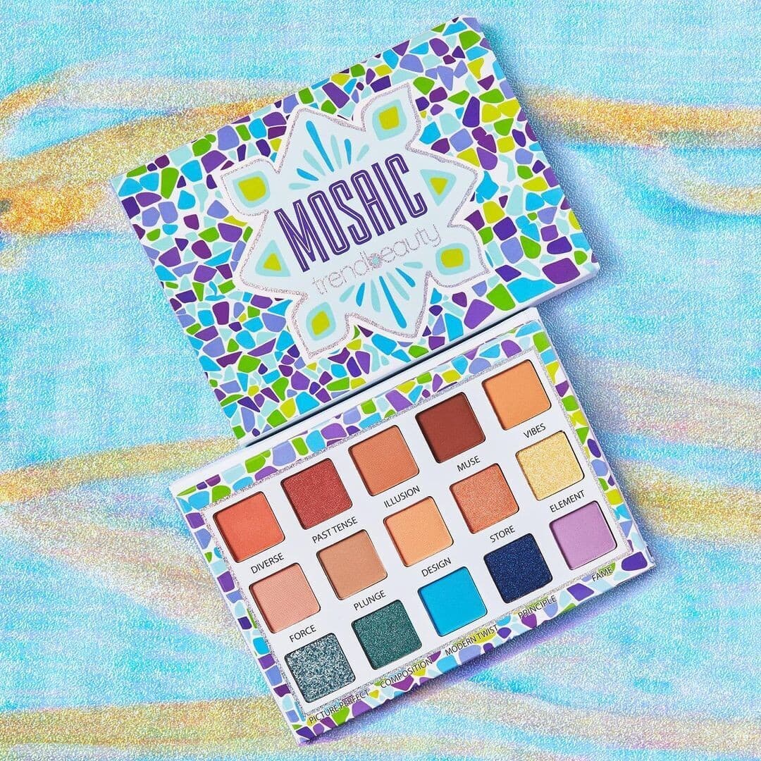 TREND BEAUTY "MOSAIC" 15 COLORS EYESHADOW PALETTE AUTHENTIC - Thumbnail 5